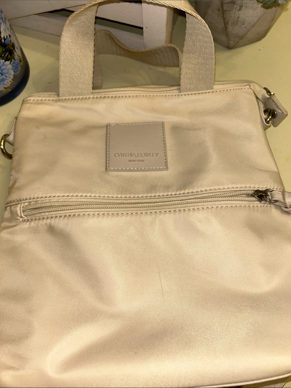 Cynthia Rowley Cream Backpack Tote